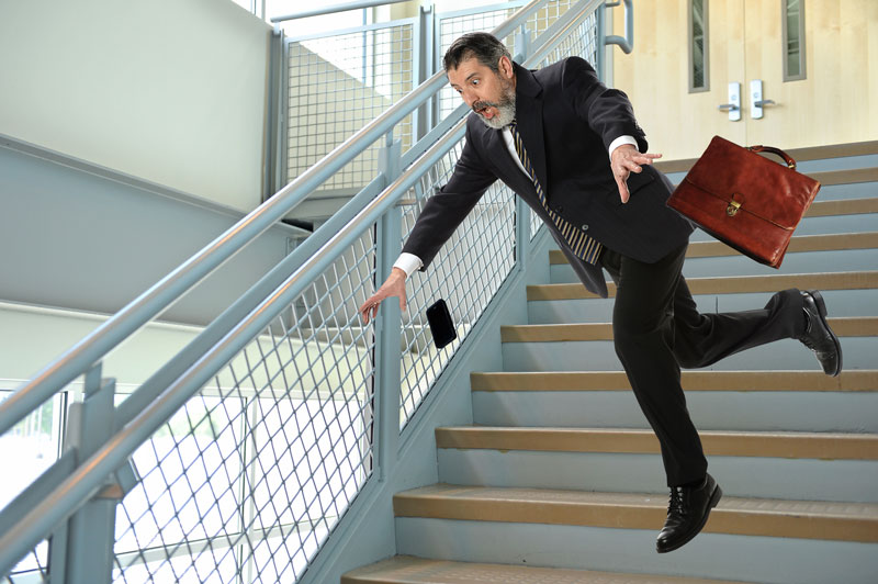 man-falling-stairs